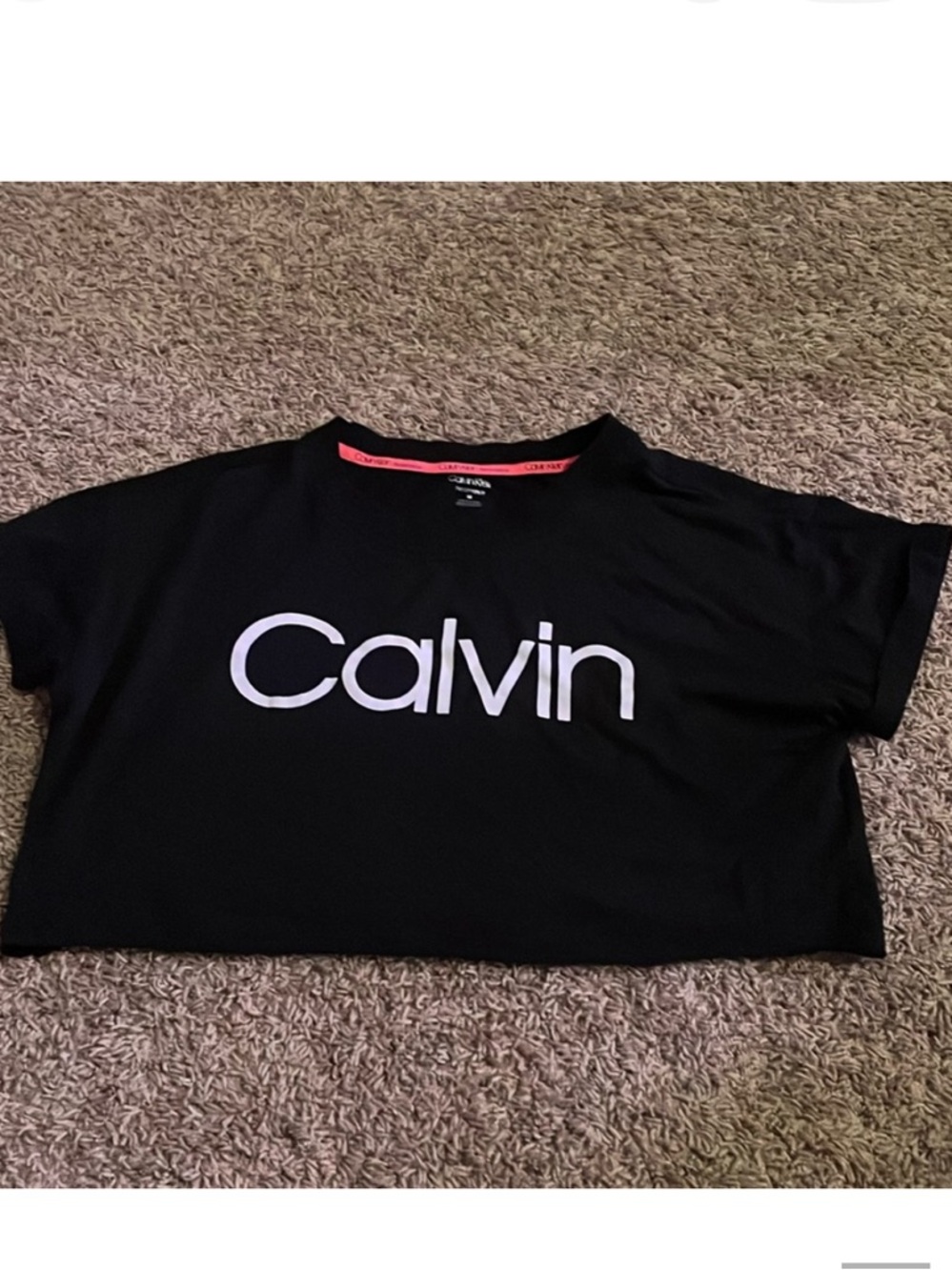 Calvin Klein Performance Black Crop Tee